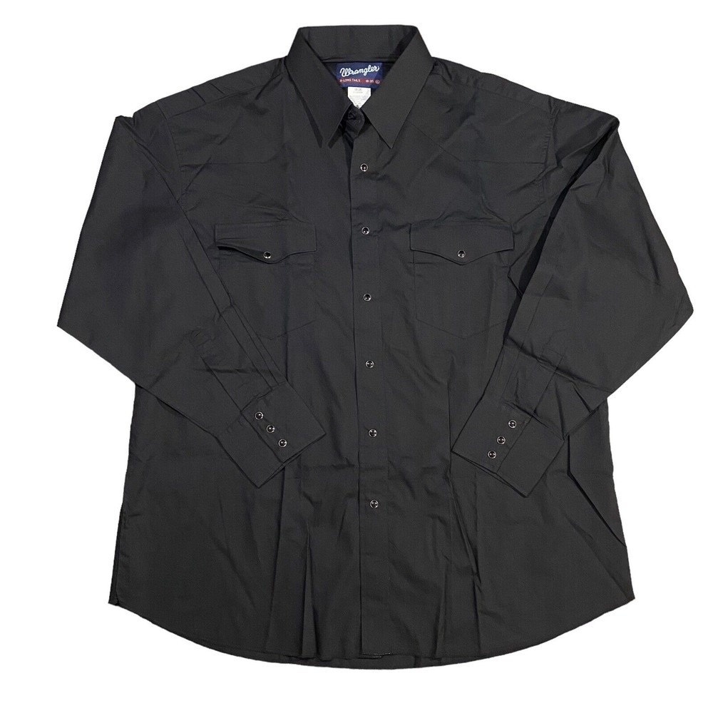 Wrangler Pearl Snap Long Sleeve X-Long Tails Shirt